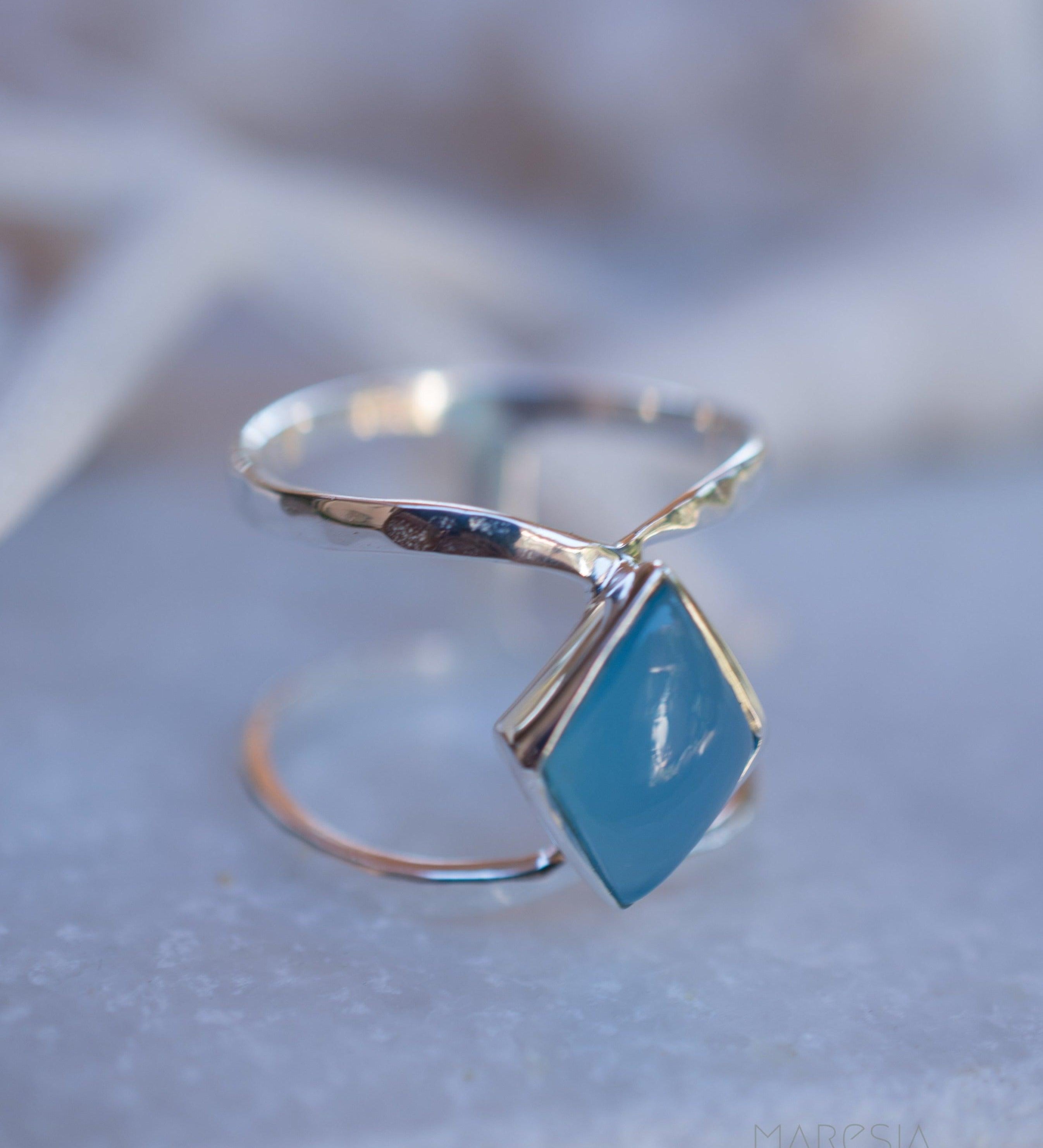 Blue Chalcedony ~ Sterling Silver 925 ~ MR216 - Maresia Jewelry