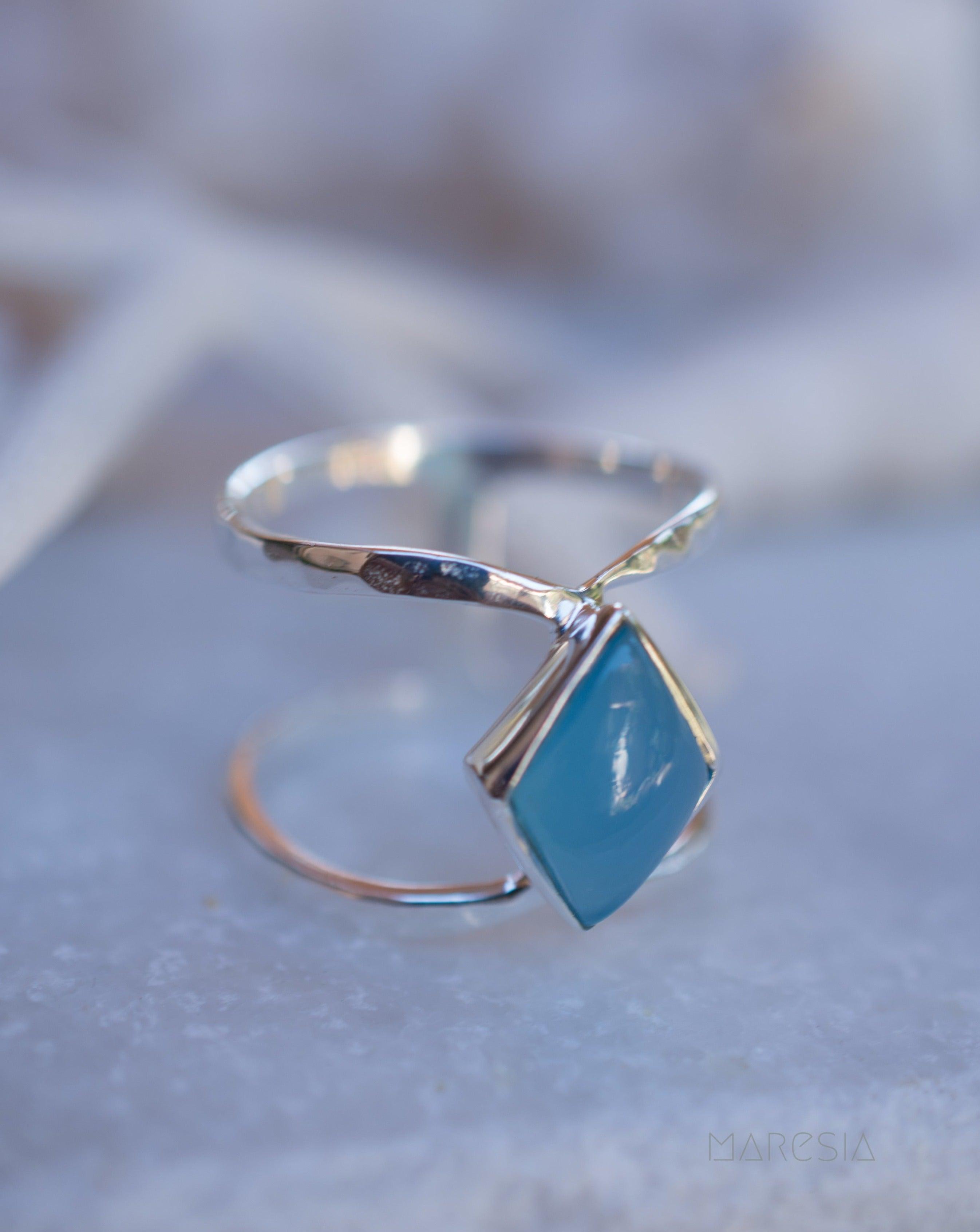 Blue Chalcedony ~ Sterling Silver 925 ~ MR216 - Maresia Jewelry