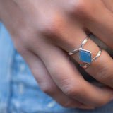 Blue Chalcedony ~ Sterling Silver 925 ~ MR216 - Maresia Jewelry