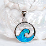 Blue Opal Pendant ~ Sterling Silver 925 ~SMP031 - Maresia Jewelry