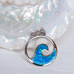 Blue Opal Pendant ~ Sterling Silver 925 ~SMP031 - Maresia Jewelry
