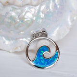 Blue Opal Pendant ~ Sterling Silver 925 ~SMP031 - Maresia Jewelry