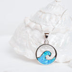 Blue Opal Pendant ~ Sterling Silver 925 ~SMP031 - Maresia Jewelry