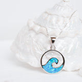 Blue Opal Pendant ~ Sterling Silver 925 ~SMP031 - Maresia Jewelry