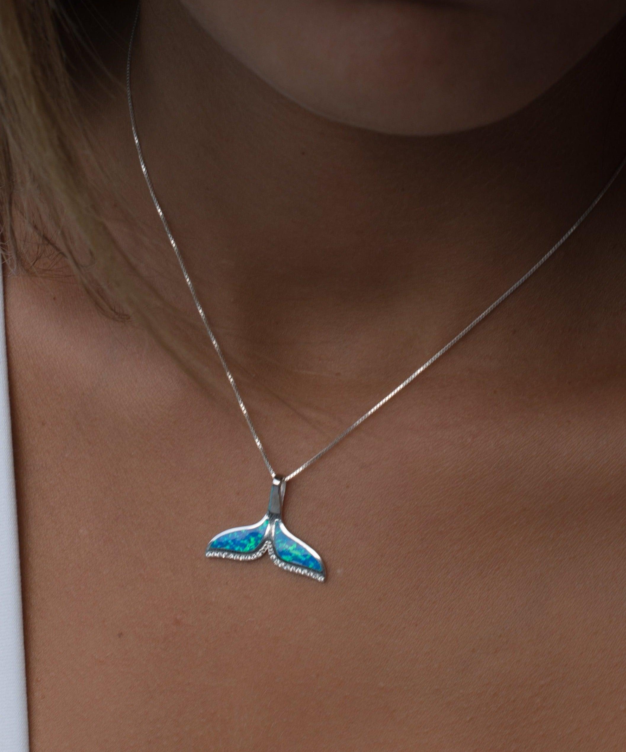 Blue Opal Pendant ~ Sterling Silver 925 ~SMP032 - Maresia Jewelry