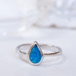 Blue Opal Ring ~Sterling Silver 925~ SMR047 - Maresia Jewelry