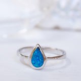 Blue Opal Ring ~Sterling Silver 925~ SMR047 - Maresia Jewelry