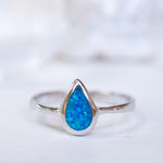Blue Opal Ring ~Sterling Silver 925~ SMR047 - Maresia Jewelry