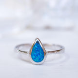 Blue Opal Ring ~Sterling Silver 925~ SMR047 - Maresia Jewelry