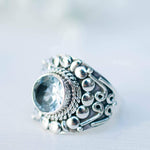 Blue Topaz Ring ~ Sterling Silver 925 ~MR096A - Maresia Jewelry