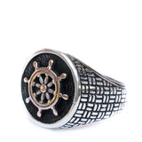 Boat Steering Wheel Men's Ring ~ Sterling Silver 925 ~ - Maresia Jewelry