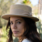 Boater Hat ~ Straw Hat ~ MH009 - Maresia Jewelry