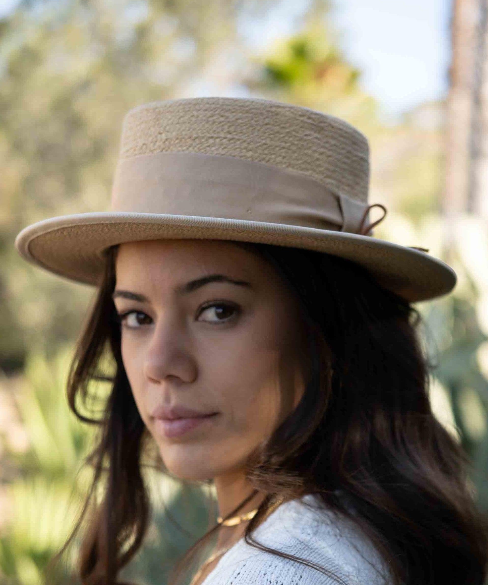 Boater Hat ~ Straw Hat ~ MH009 - Maresia Jewelry