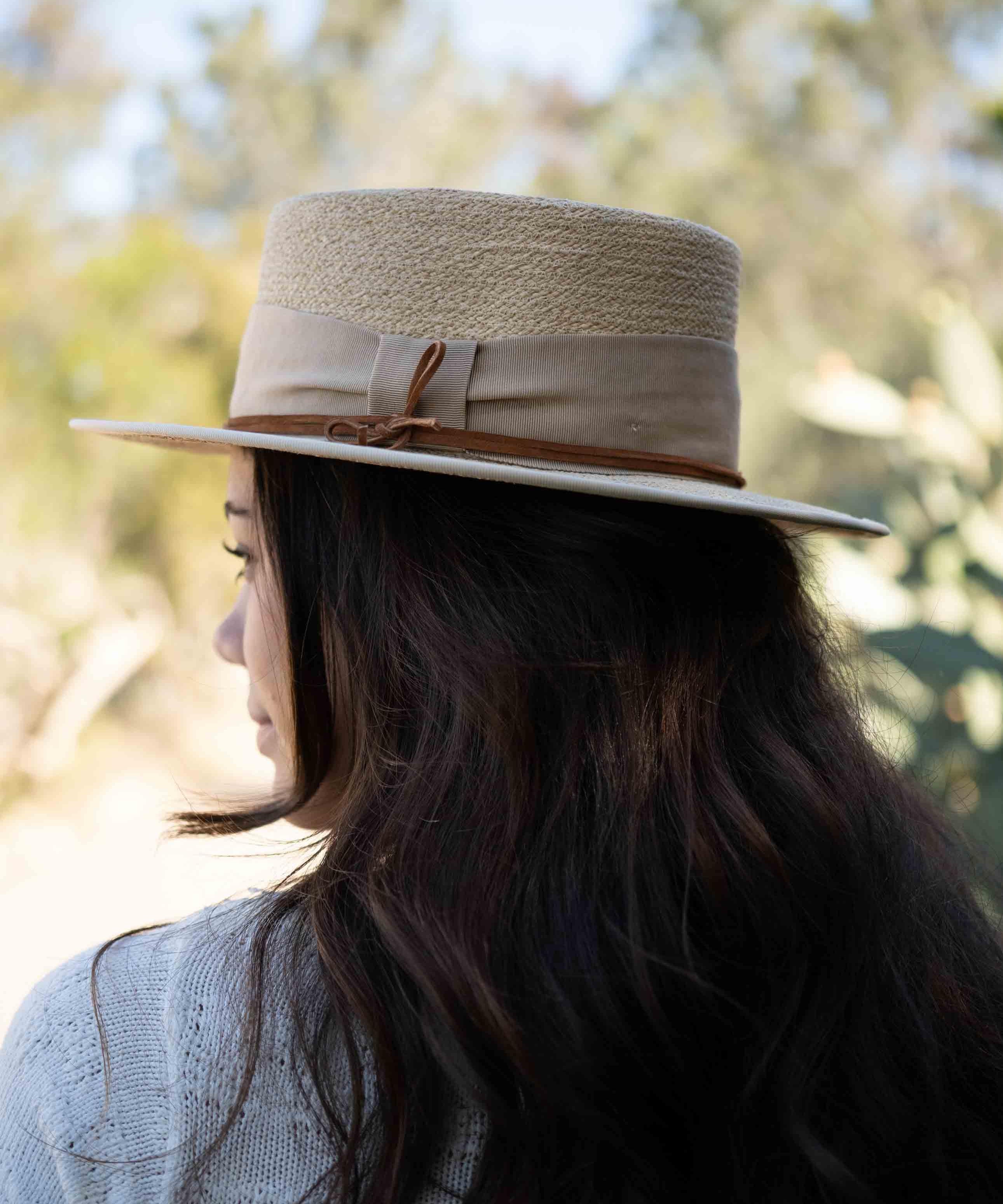 Boater Hat ~ Straw Hat ~ MH009 - Maresia Jewelry