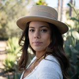 Boater Hat ~ Straw Hat ~ MH009 - Maresia Jewelry