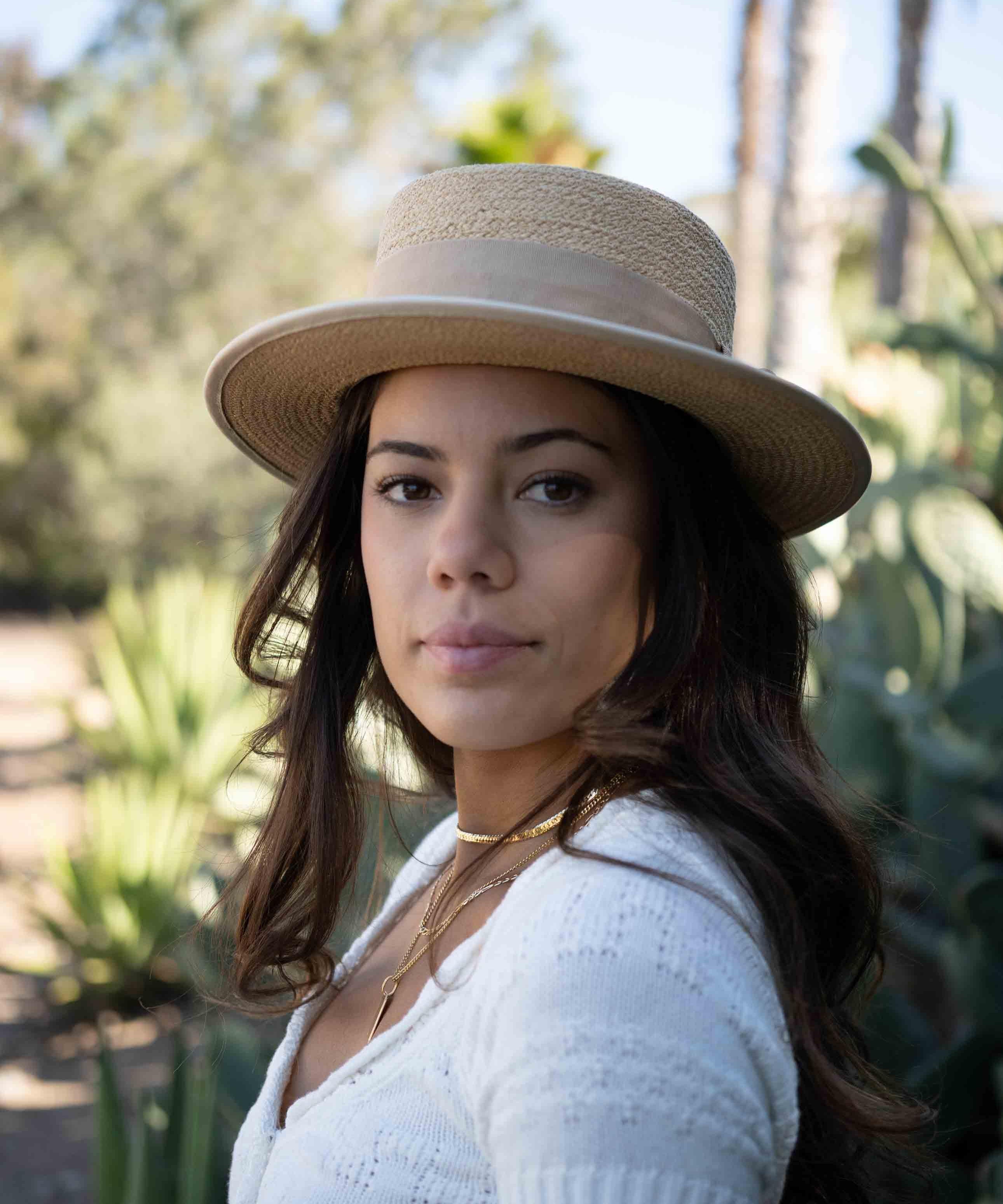 Boater Hat ~ Straw Hat ~ MH009 - Maresia Jewelry