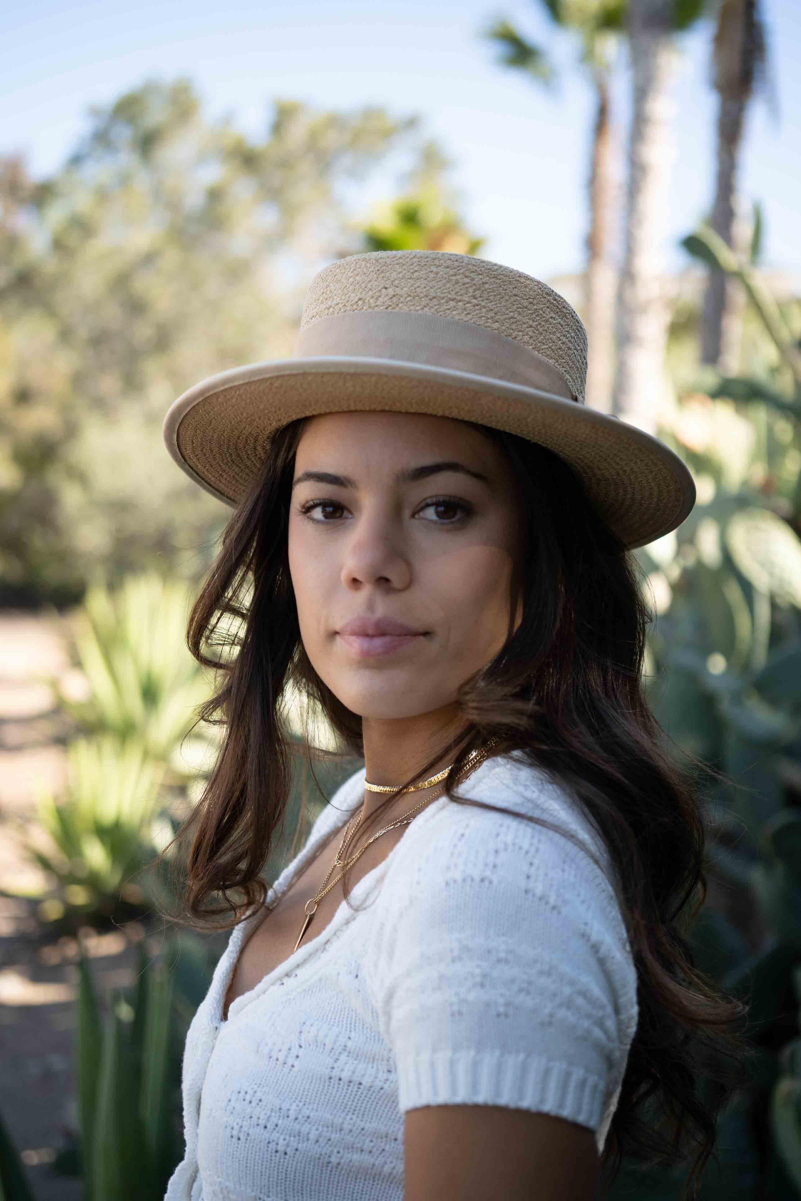 Boater Hat ~ Straw Hat ~ MH009 - Maresia Jewelry