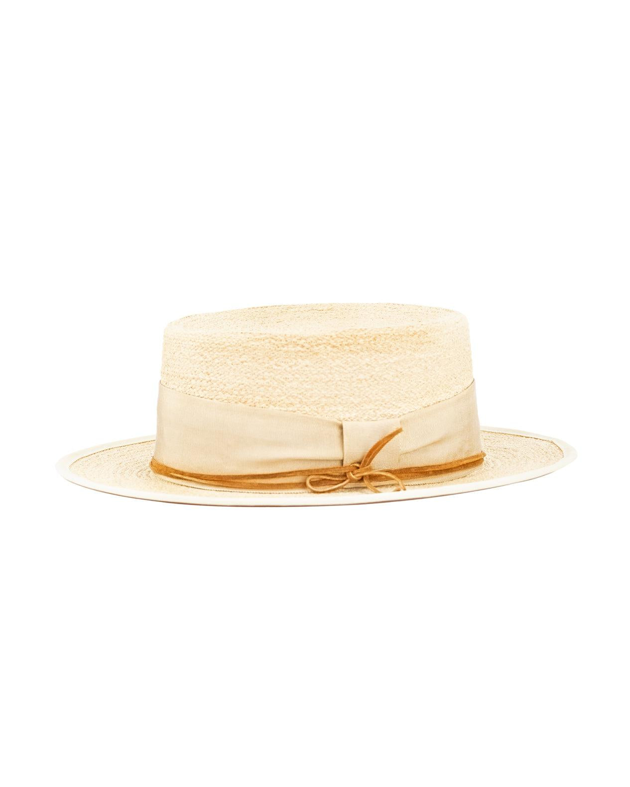 Boater Hat ~ Straw Hat ~ MH009 - Maresia Jewelry