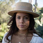 Boater Hat ~ Straw Hat ~ MH009 - Maresia Jewelry