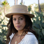 Boater Hat ~ Straw Hat ~ MH009 - Maresia Jewelry