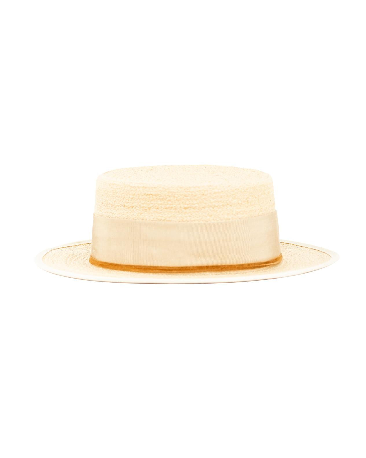 Boater Hat ~ Straw Hat ~ MH009 - Maresia Jewelry