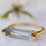 Blue Topaz Hydro Ring ~ 18k Gold Plated ~ MR166 - Maresia Jewelry