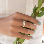 Blue Topaz Hydro Ring ~ 18k Gold Plated ~ MR166 - Maresia Jewelry