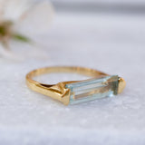 Blue Topaz Hydro Ring ~ 18k Gold Plated ~ MR166 - Maresia Jewelry