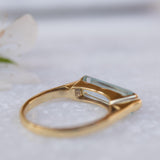 Blue Topaz Hydro Ring ~ 18k Gold Plated ~ MR166 - Maresia Jewelry