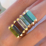 Garnet Hydro Ring ~ 18k Gold Plated ~ MR165 - Maresia Jewelry