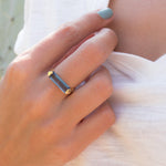 Iolite Hydro Ring  ~ 18k Gold Plated ~ MR163 - Maresia Jewelry