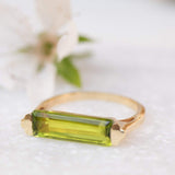 Peridot Hydro Ring ~ 18k Gold Plated ~MR160 - Maresia Jewelry