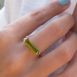 Peridot Hydro Ring ~ 18k Gold Plated ~MR160 - Maresia Jewelry