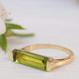 Peridot Hydro Ring ~ 18k Gold Plated ~MR160 - Maresia Jewelry