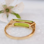 Peridot Hydro Ring ~ 18k Gold Plated ~MR160 - Maresia Jewelry