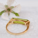 Peridot Hydro Ring ~ 18k Gold Plated ~MR160 - Maresia Jewelry