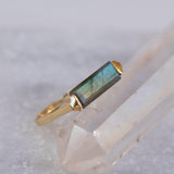 Rainbow Labradorite Ring ~  18k Gold Plated ~ MR161 - Maresia Jewelry