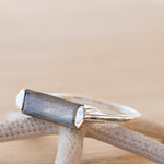 Labradorite Ring ~ Delicate ~ Sterling Silver 925 ~ Handmade ~ Gemstone~Statement ~Everyday~ Hippie~Bohemian~Stackable MR228