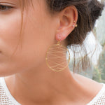 Catarina Circle Earrings ~Gold Plated or Silver Plated ~ SME009 - Maresia Jewelry