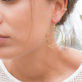 Catarina Circle Earrings ~Gold Plated or Silver Plated ~ SME009 - Maresia Jewelry