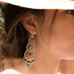 Catarine Chandelier Earrings ~Gold Plated ~ SME038 - Maresia Jewelry