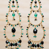 Catarine Chandelier Earrings ~Gold Plated ~ SME038 - Maresia Jewelry