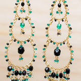 Catarine Chandelier Earrings ~Gold Plated ~ SME038 - Maresia Jewelry