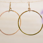 Circle Earrings ~Gold Plated or Silver Plated ~ SME001 - Maresia Jewelry