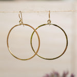 Circle Earrings ~Gold Plated or Silver Plated ~ SME001 - Maresia Jewelry