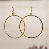 Circle Earrings ~Gold Plated or Silver Plated ~ SME001 - Maresia Jewelry