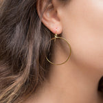 Circle Earrings ~Gold Plated or Silver Plated ~ SME001 - Maresia Jewelry