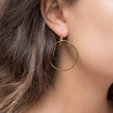 Circle Earrings ~Gold Plated or Silver Plated ~ SME001 - Maresia Jewelry