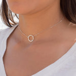 Circle Necklace Choker ~Sterling Silver 925 - Maresia Jewelry