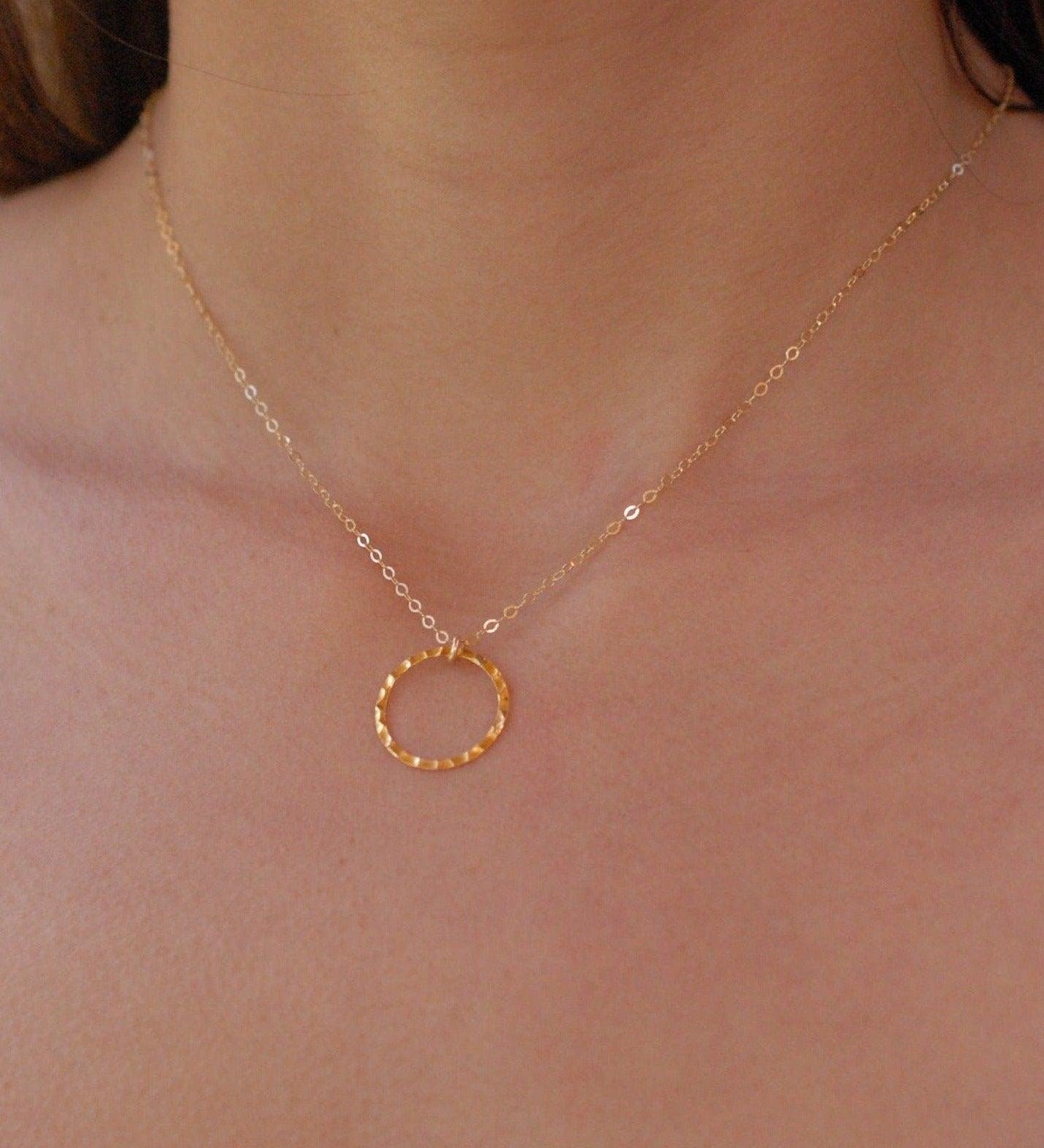 Circle Necklace ~ Gold Filled - Maresia Jewelry